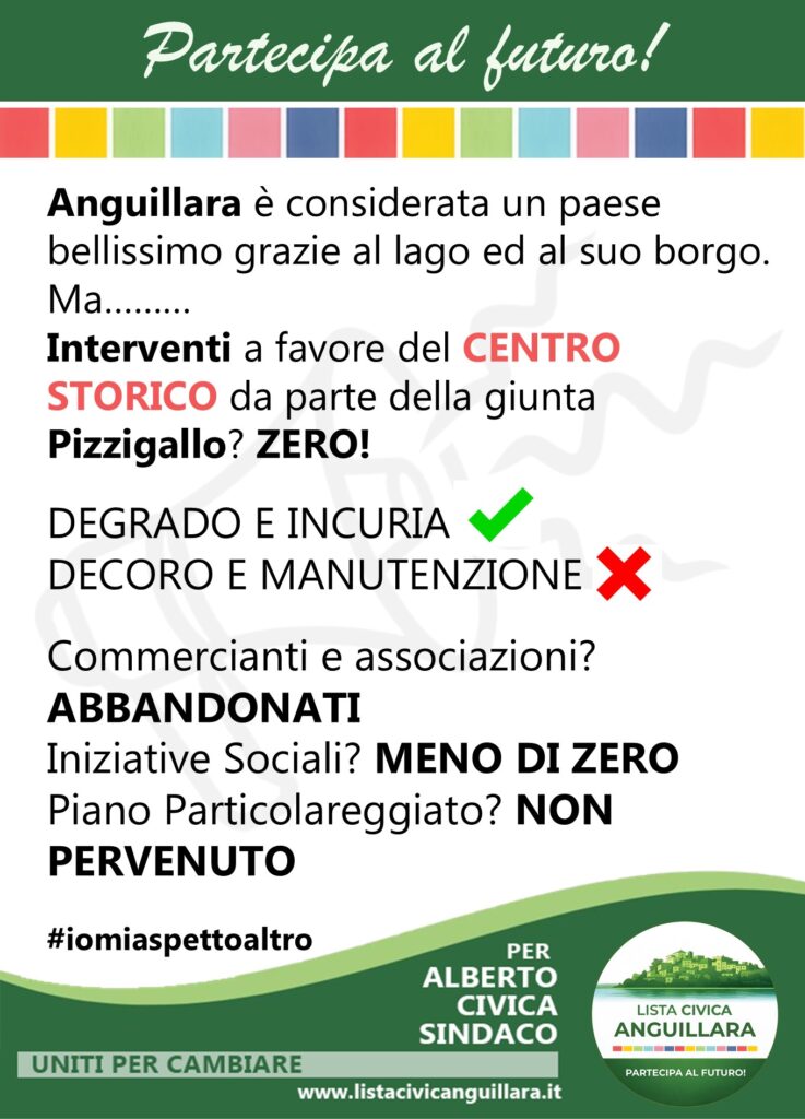 Centro storico abbandonato a se stesso